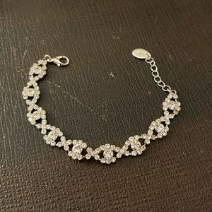 Silver Rhinestone Bracelet